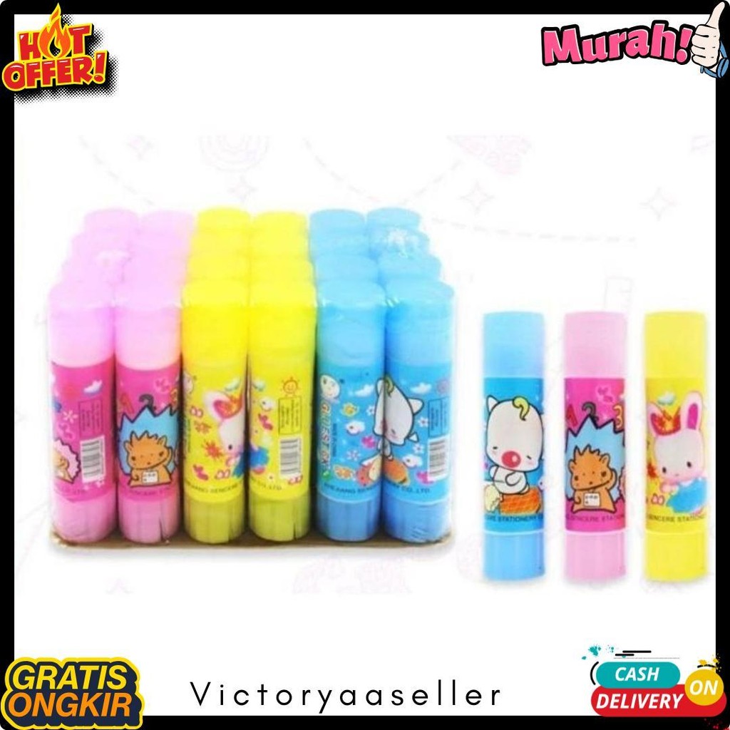 

(24Buah) Lem Stik 10Grm / Glu Stik Kertas Terlengkap Dan Termurah