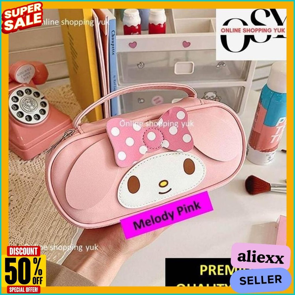 

Tempat Pensil Sanrio , Kotak Pensil Kuromi , Tas Kosmetik , Pouch , Motif Kuromi / Cinnamoroll / My Melody , Import Premium. Online Shopping Yuk. Kapasitas Besar. Bahan Kulit , Kuat & Sangat Cantik Exclusive. Flash Sale! Diskon Hingga 70%