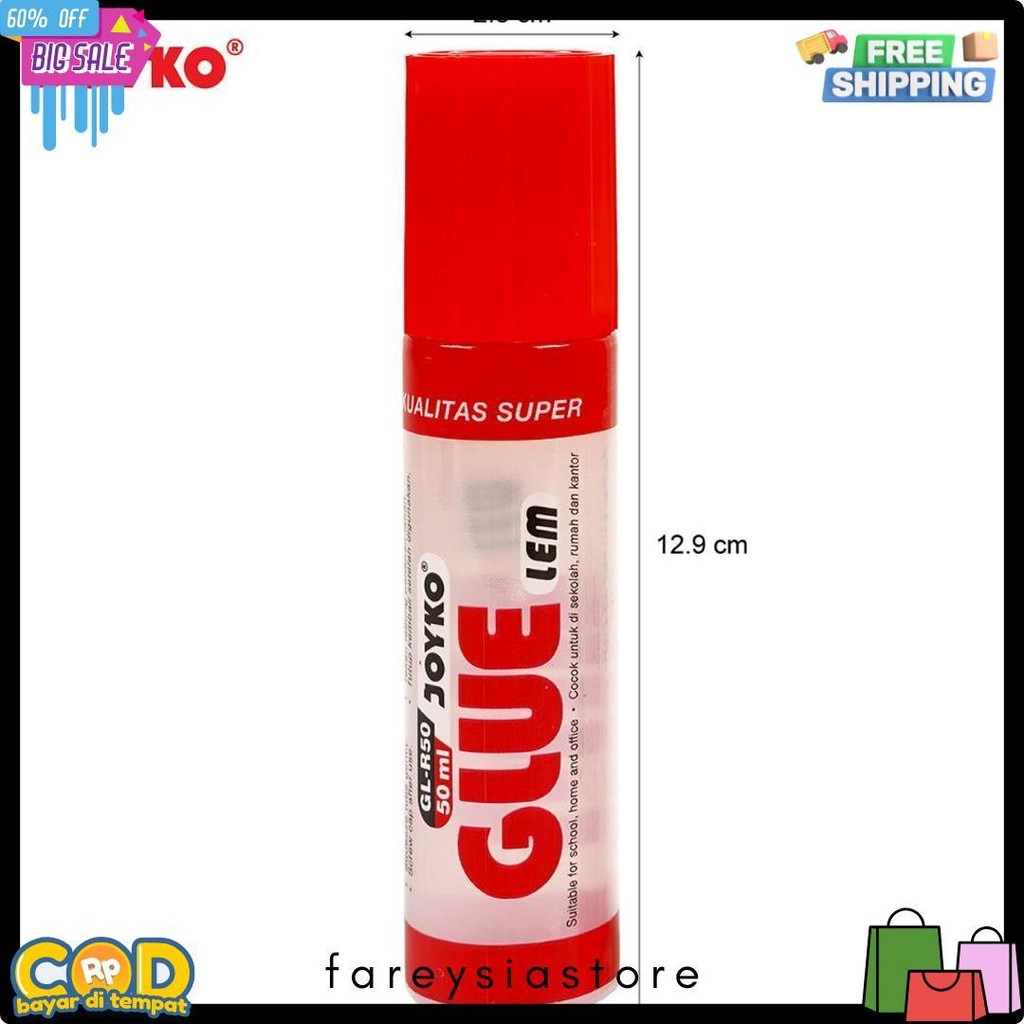 

Joyko Transparent Glue 50Ml Lem Cair Bening Joyko Prakarya Anak Gl-R50 Gl-A50 [12Pcs] Terlaris! Produk Ini Banyak Dicari