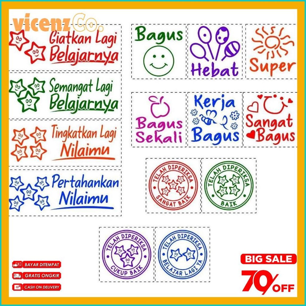 

Stempel Nilai Guru / Penilaian / Koreksi / Checked Terlaris! Produk Ini Banyak Dicari