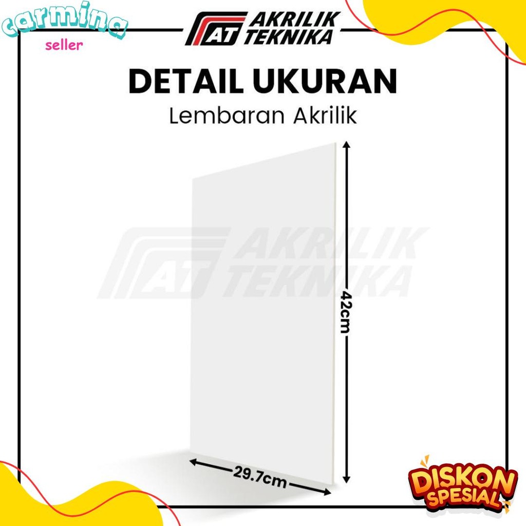 

Lembaran Akrilik A3 5Mm / Acrylic Sheet Clear / Akrilik Bening Hitam Putih Terlaris! Produk Ini Banyak Dicari