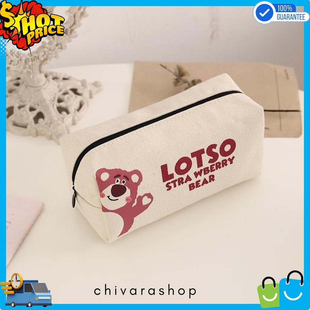 

Ins Pacha Anjing Tas Pensil Cute Strawberry Bear Tas Pensil Jaring Merah Kapasitas Besar Siswa Sekolah Dasar Smp Peralatan Penyimpanan Tas Diskon