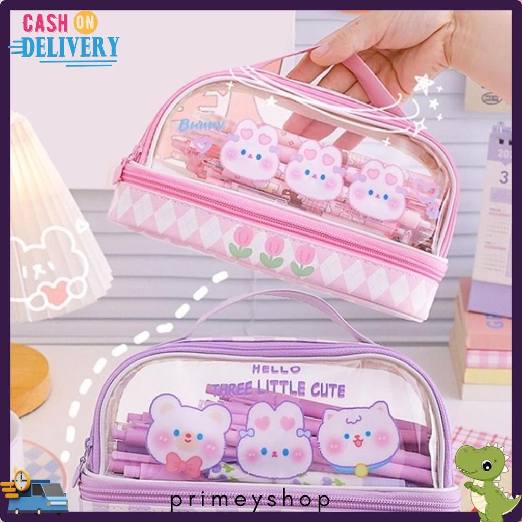 

Kartun Baru Kapasitas Pen Bag Storage Bag Untuk Mahasiswa Sma Junior Portable Cute Simple Stationery Box Diskon Setengah Harga