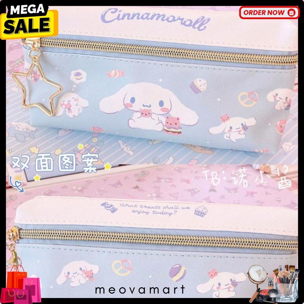 

Tempat Pensil Terbaru 2 Sisi / Kotak Pensil Sanrio Terbaru /Pencil Case Cinnamoroll Kueomi Melody 2 Sekat Diskon
