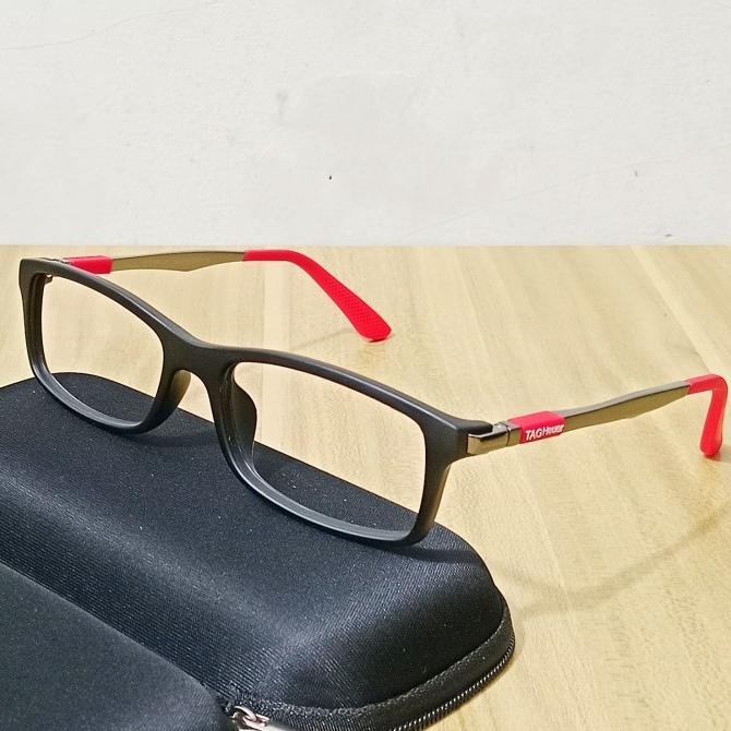 new  frame kacamata tag heuer titanium plus baca progresif photocromic