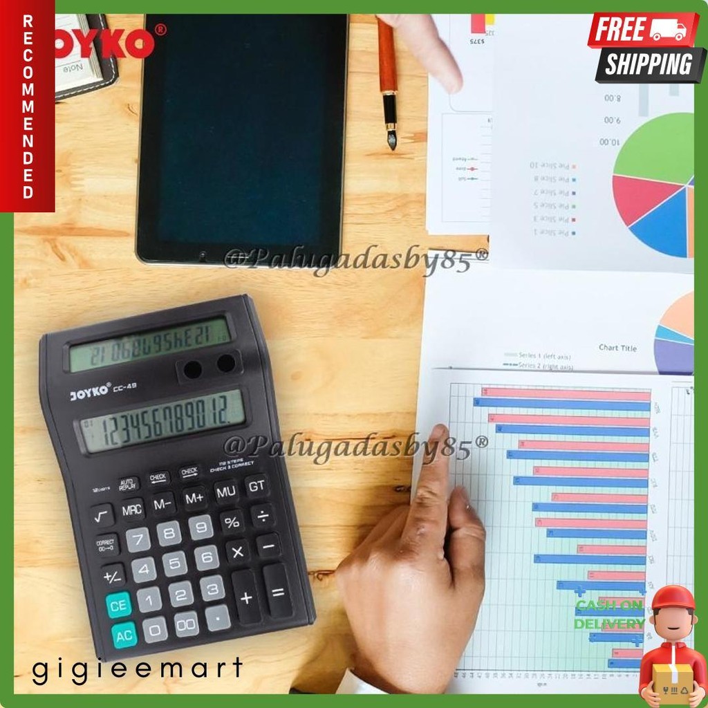 

Kalkulator Joyko Cc-49 12 Digits 2 Display (1 Biji) / Calculator Joyko Cc-49 / Joyko Cc 49 / Cc49 Terlaris! Produk Ini Banyak Dicari