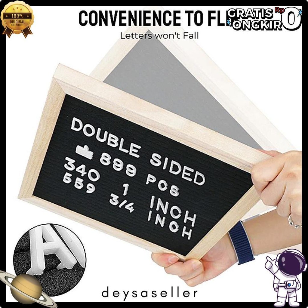

Letter Board Baby Include Huruf/ Felt Letter Board Set / Letter Board/Papan Nama Bayi /Papan Menu / Dekorasi Rumah Viral 30*40 Cm Flash Sale! Diskon Hingga 70%