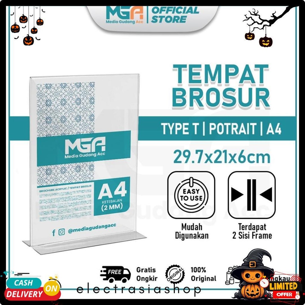 

Tempat Brosur A4 2Mm Portrait 2 Sisi / Tent Holder / Tent Card Stand Akrilik Flash Sale! Diskon Hingga 70%