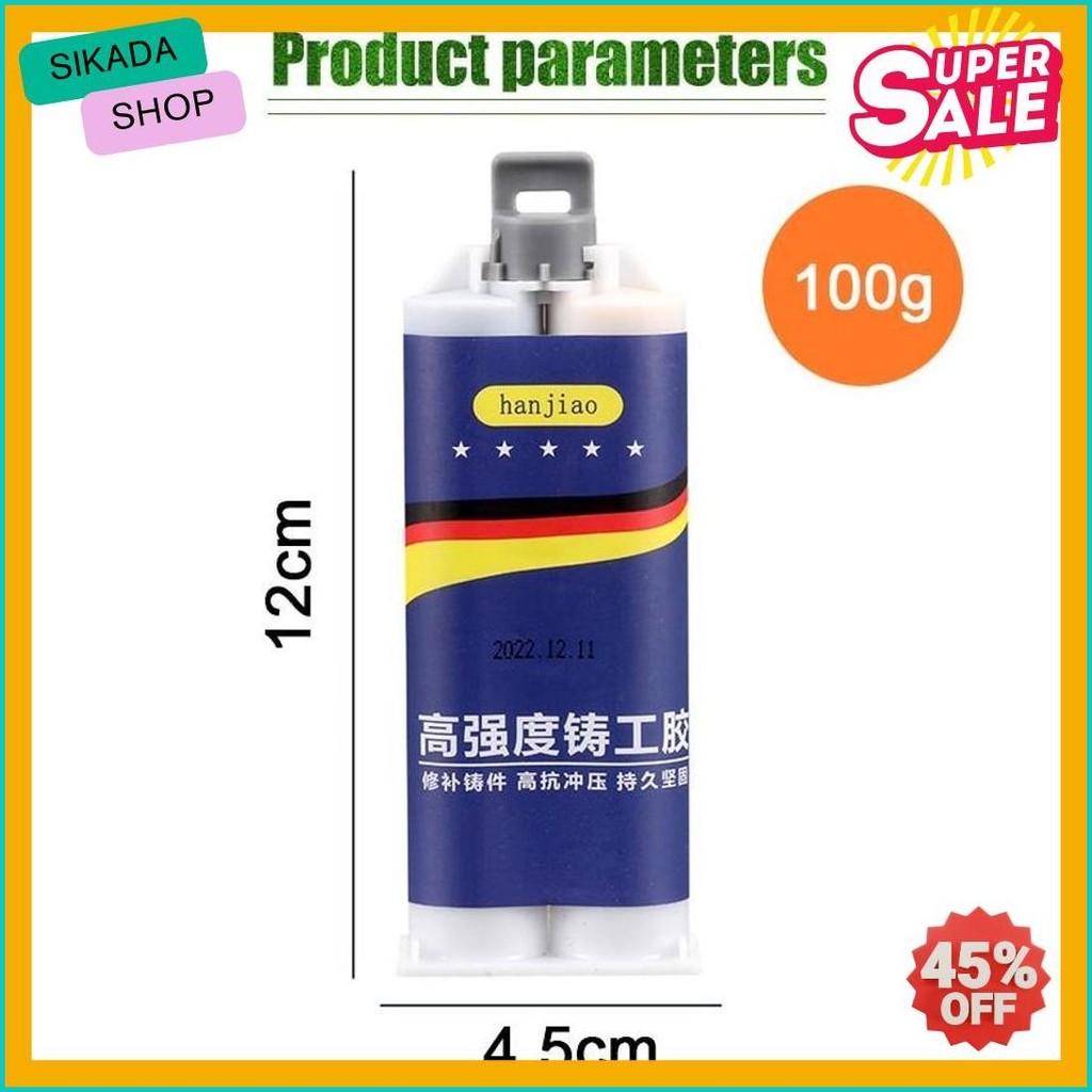

100G Untuk Reparasi Mobil / Rumah (Lem Besi Kayu Kaca Plastik Karet Metal)Lem Perekat Super Pasta Perbaikan Metal Casting Glue Terlaris! Produk Ini Banyak Dicari