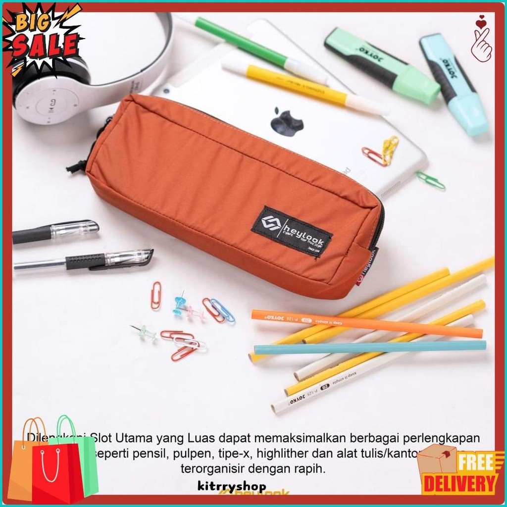 

Heylook Official - Tempat Pensil Nami Kotak Pensil Simple Pencil Case Kostak Anak Atk Sekolah Kuliah Kantor Kerja Diskon