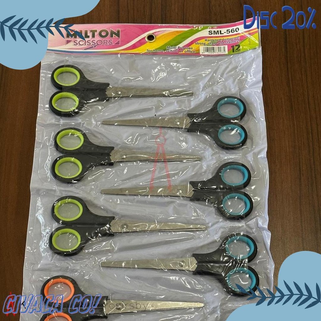 

Gunting (12Pcs) Renteng Milton Sml 560 Terlaris! Produk Ini Banyak Dicari