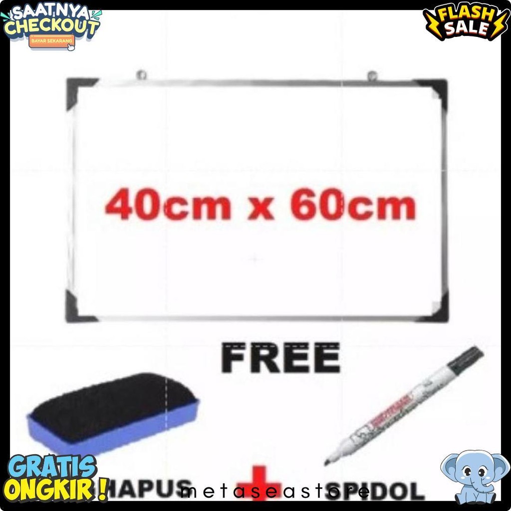 

Papan Tulis Whiteboard 40 X 60 Cm Gratis Spidol Dan Penghapus List Alumunium Terlaris Terlengkap Dan Termurah