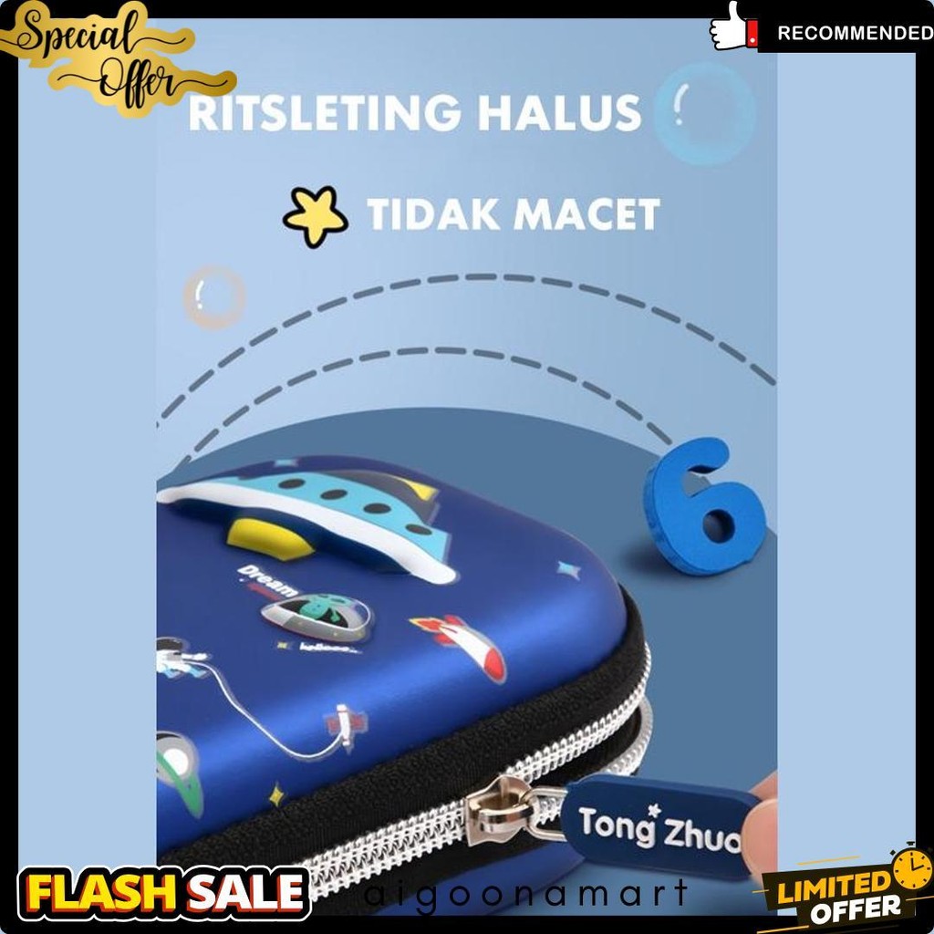 

Hoptech- Aimilo Tempat Pensil 3D Anak Kartun Stationery Kotak Pensil Alat Tulis Perlengkapan Sekolah Diskon Setengah Harga