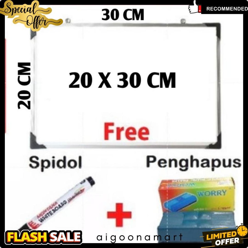 

Papan Tulis Whiteboard 40 X 60 Cm Gratis Spidol Dan Penghapus List Alumunium Terlaris Flash Sale! Diskon Hingga 70%