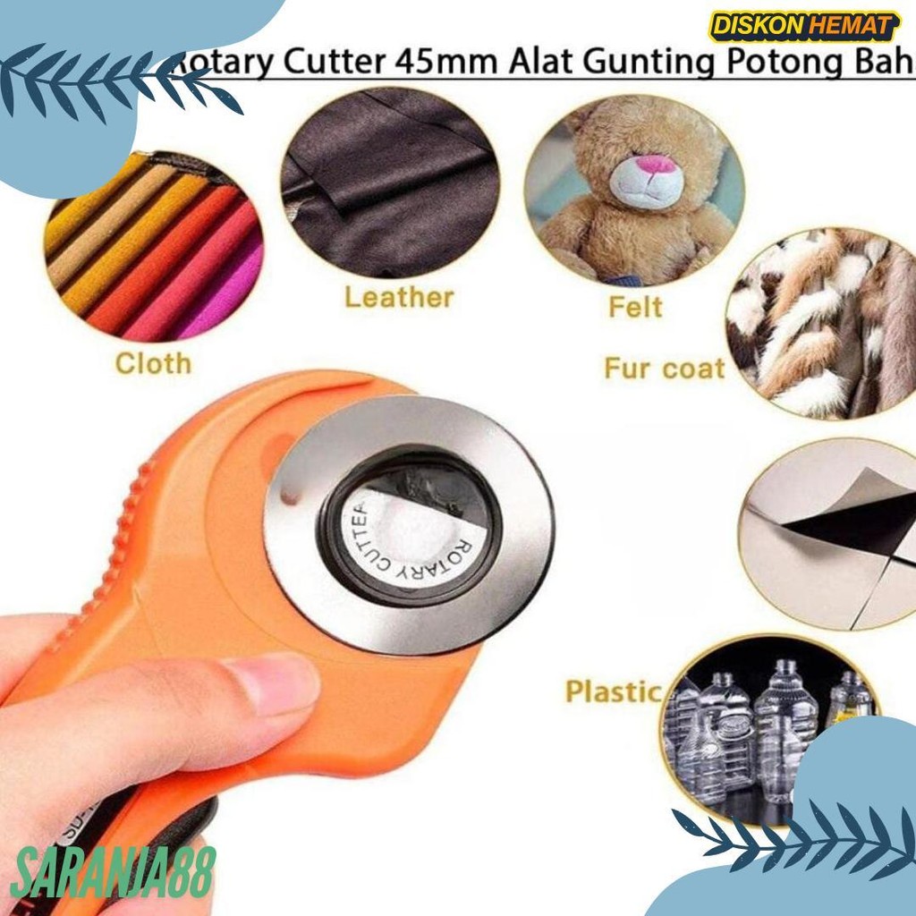 

Rotary Cutter 45Mm / Refill Cutter/ Alat Gunting Potong Bahan Kain Alat Potong Terlaris! Produk Ini Banyak Dicari