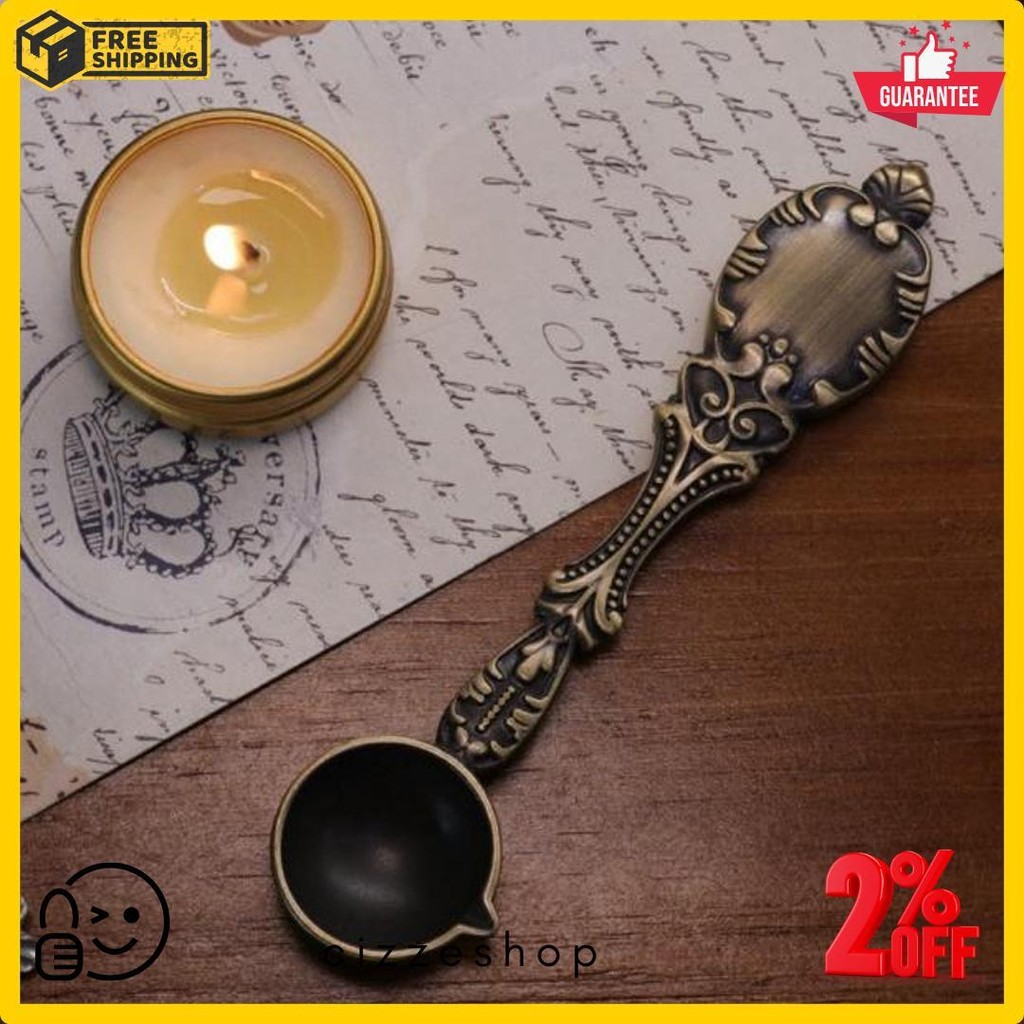 

Sendok Wax Seal Vintage Retro Spoon | Vintage Hard Bronze Spoon / Sendok Hias Peleleh Seal Wax Flash Sale! Diskon Hingga 70%