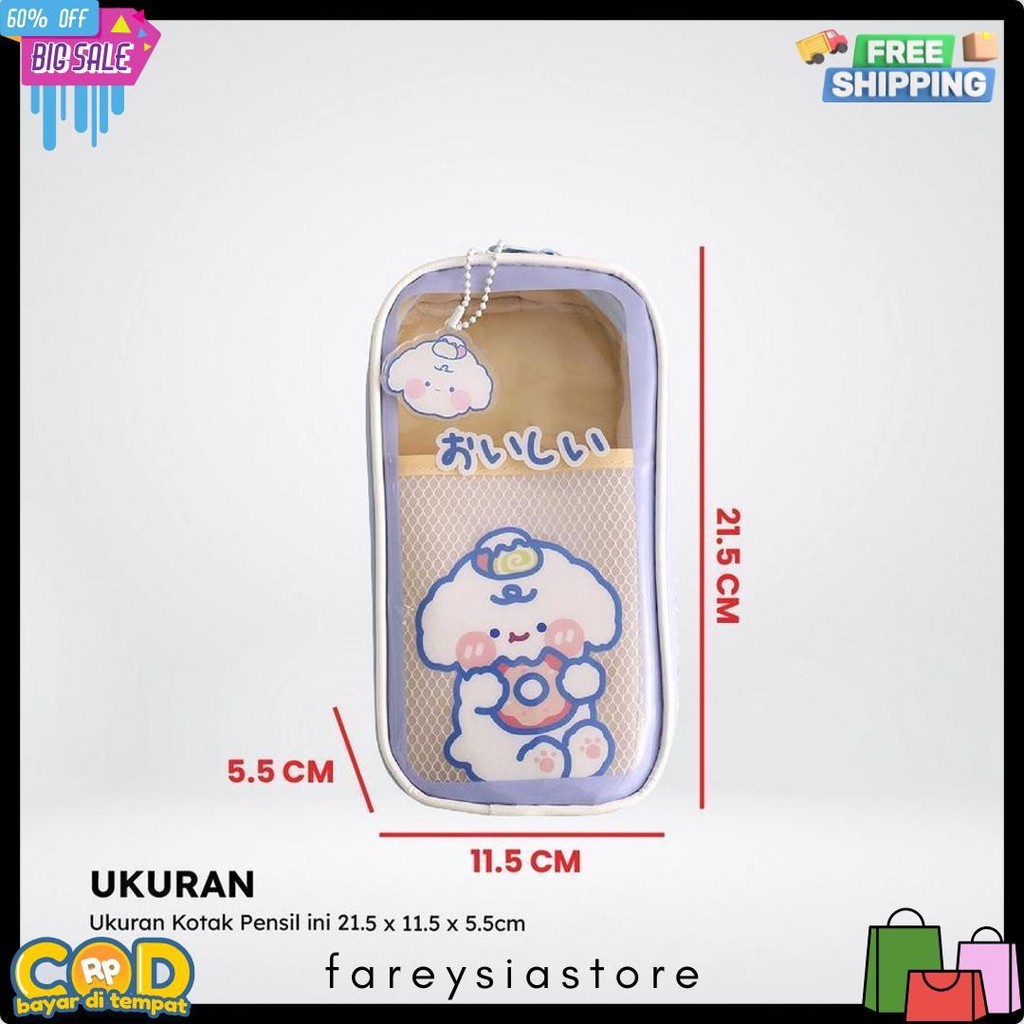 

Pencil Case Tempat Pensil Anak Transparan Motif Kartun Korean Style / Tempat Alat Tulis Perlengkapan Sekolah Multifungsi/TempatPulpen Bunda A61 Flash Sale! Diskon Hingga 70%