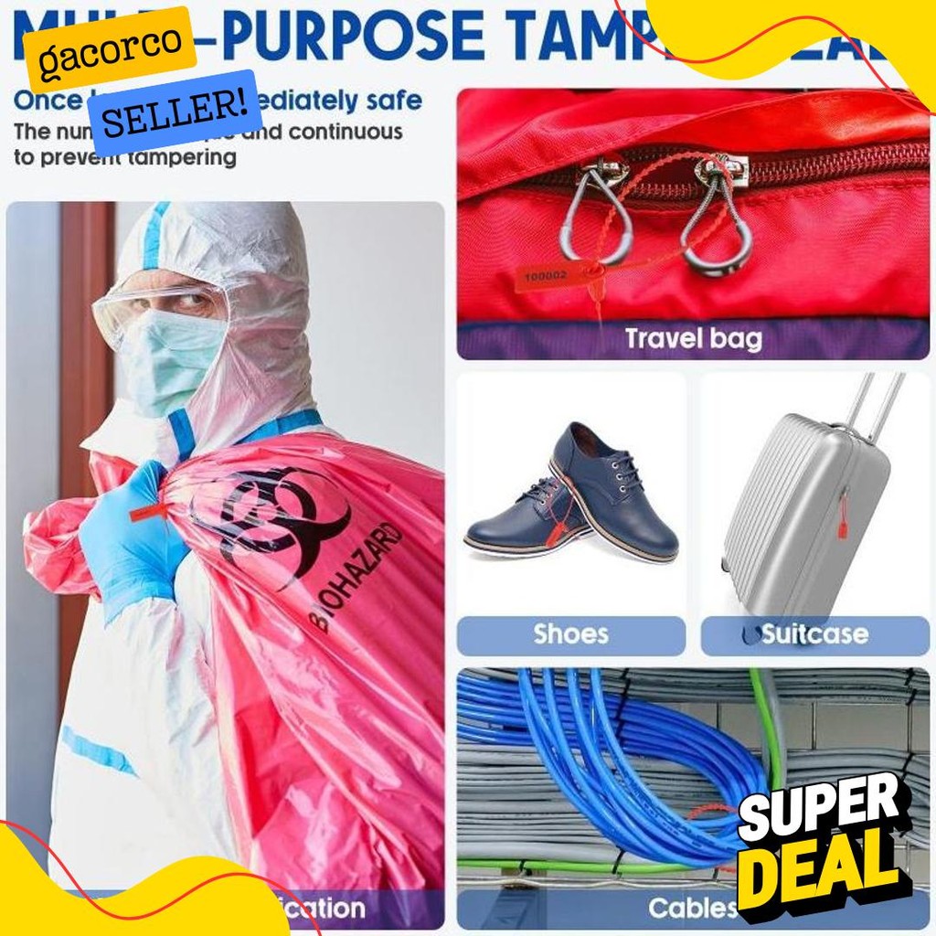 

100Pcs Security Seal 25Cm Segel Koper Segel Locis Security Seal Locis Satu Kunci Diskon
