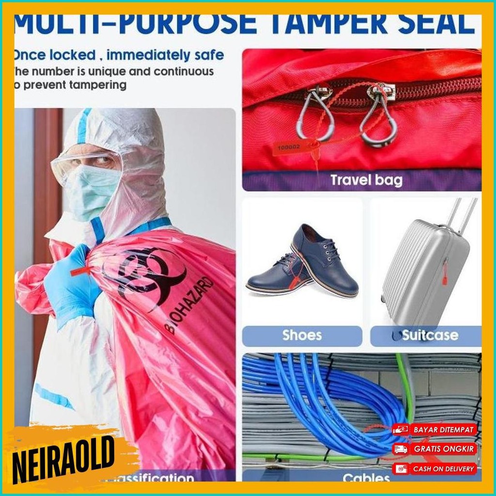 

100Pcs Security Seal 25Cm Segel Koper Segel Locis Security Seal Locis Satu Kunci Diskon Setengah Harga