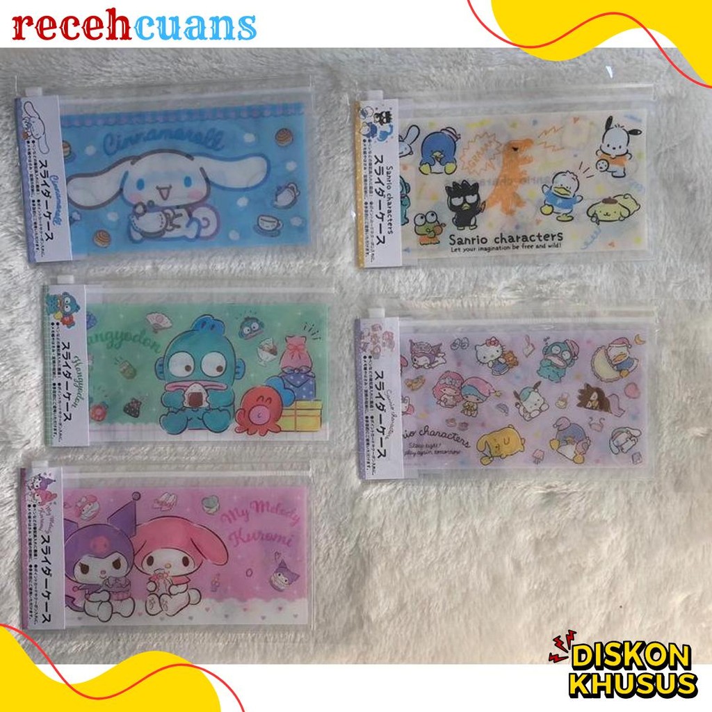

Slider Pouch My Melody Dan Kuromi Hangyodon Cinnamoroll Sanrio Characters Sanrio Original Japan Flash Sale! Diskon Hingga 70%