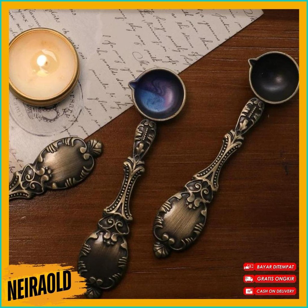 

Sendok Wax Seal Vintage Retro Spoon | Vintage Hard Bronze Spoon / Sendok Hias Peleleh Seal Wax Diskon Setengah Harga
