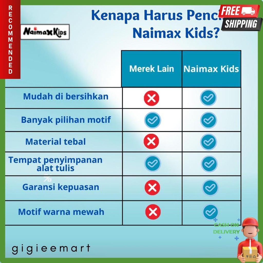

Pencil Case Custom Nama | Naimax Kids Pencil Case Medium Anak Laki-Laki Diskon Setengah Harga