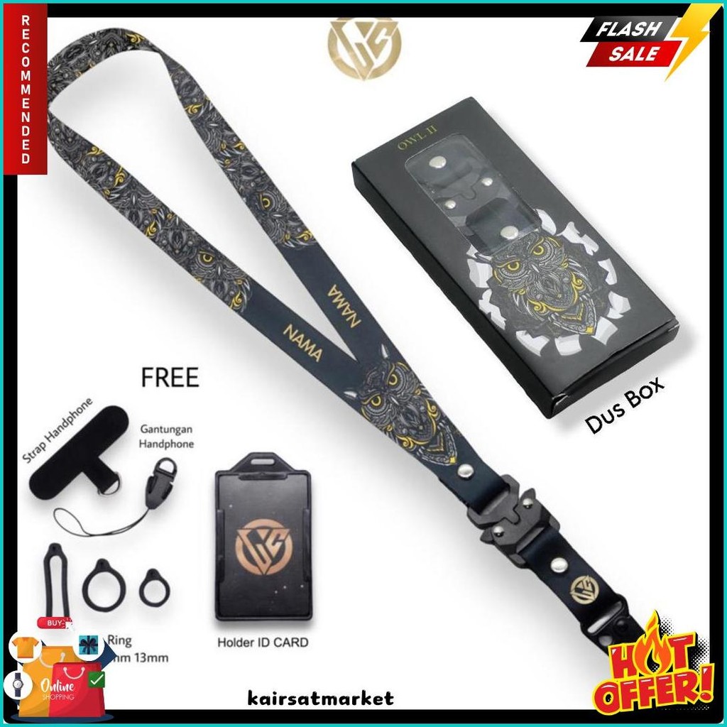 

Lanyard Craft Custom Nama Special Edition Owl Series V2 Terlaris! Produk Ini Banyak Dicari