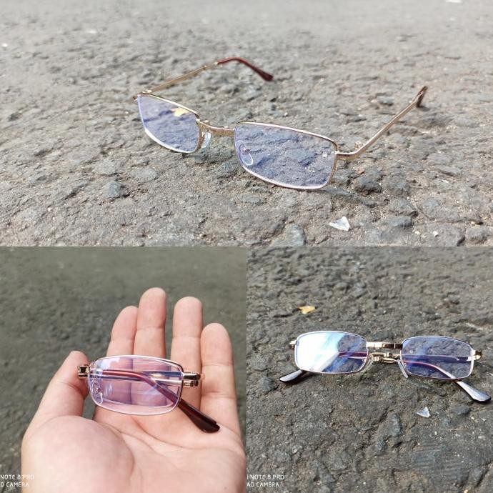 new  kacamata lipat frame folding paket lensa minus