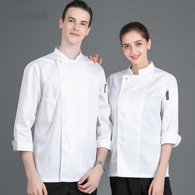 ARIMBI Baju Koki Chef Jacket Koki Chef Seragam Koki Jacket Chef Kemeja chef