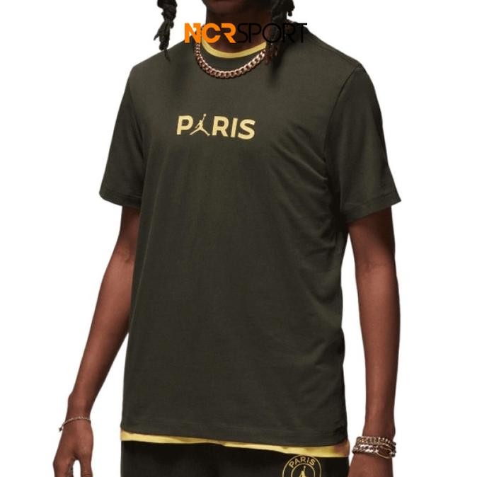 Baju Basket Air Jordan Paris Saint-Germain Logo Tee Sequoia Original F Co