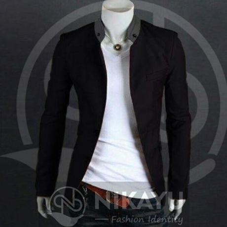 (Good) BLACK COCO - Blazer Jas Casual Koko Jasko Model baru Pria Cowok Gaul