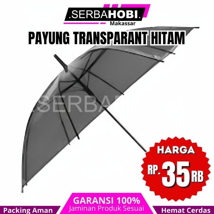 yang dicari@@@@] Payung Transparan Murah / Payung Transparan hitam / Payung Jepang / Payung Lipat Tr