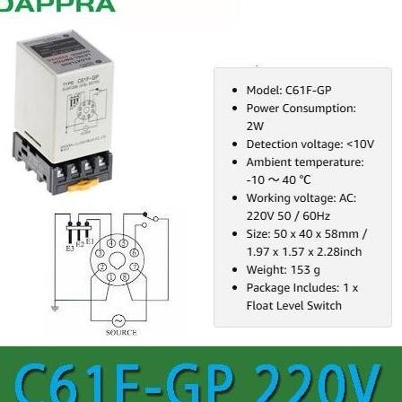 >*>*>*>*] PROMO C61F-GP C61F GP AC 220V floatless level relay Dangan socket SD22