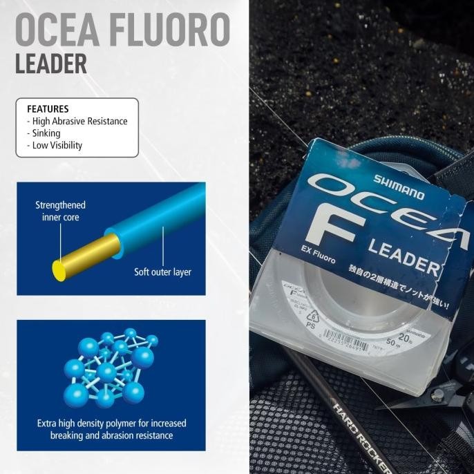 Shimano Ocea EX Fluorocarbon Leader Senar Leader Pancing DIN
