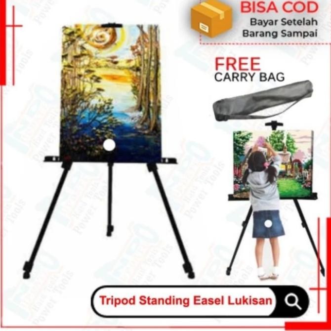 

Baru Tripod Standing Kanvas Lukis Besi Premium
