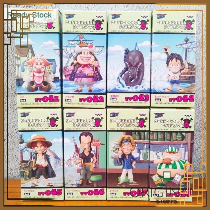 [OSS] WCF ONE PIECE VOL.6 FIGURE JAPVER ORIGINAL (BUGGY ALVIDA SEA KING LUFFY SHANKS BENN BECKMAN LU