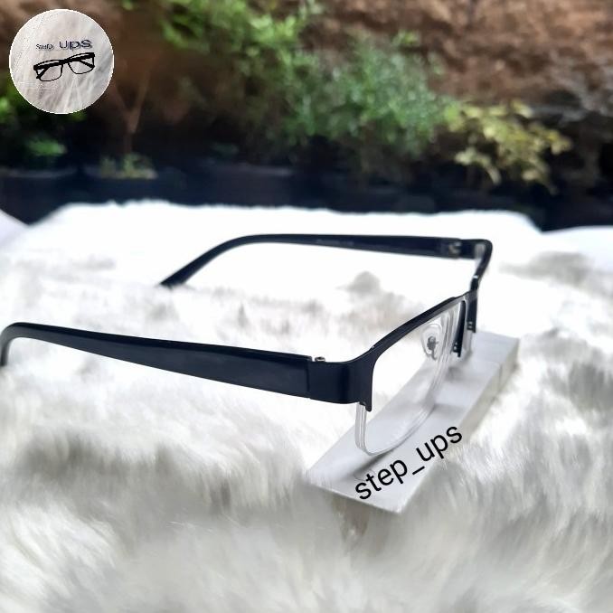 (Good) kacamata baca plus anti radiasi type gantung frame besi pria wanita