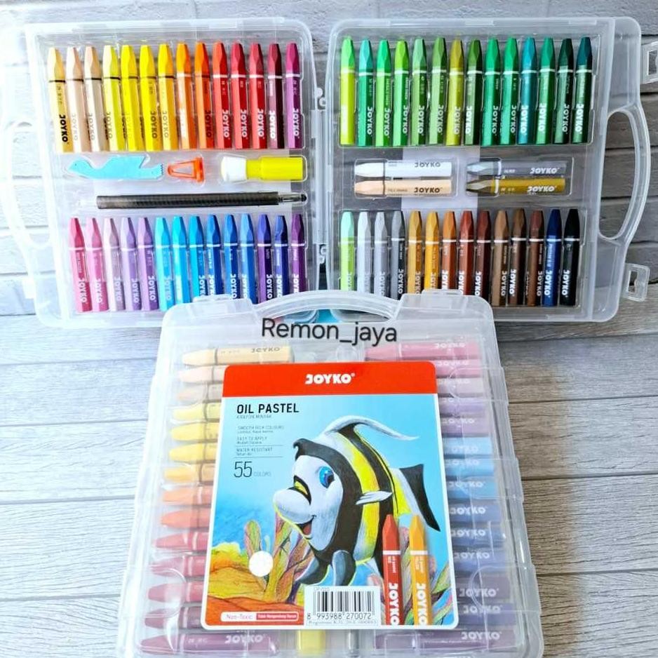

Crayon Joyko / Oil Pastel Joyko 55 Warna / (1Pak)