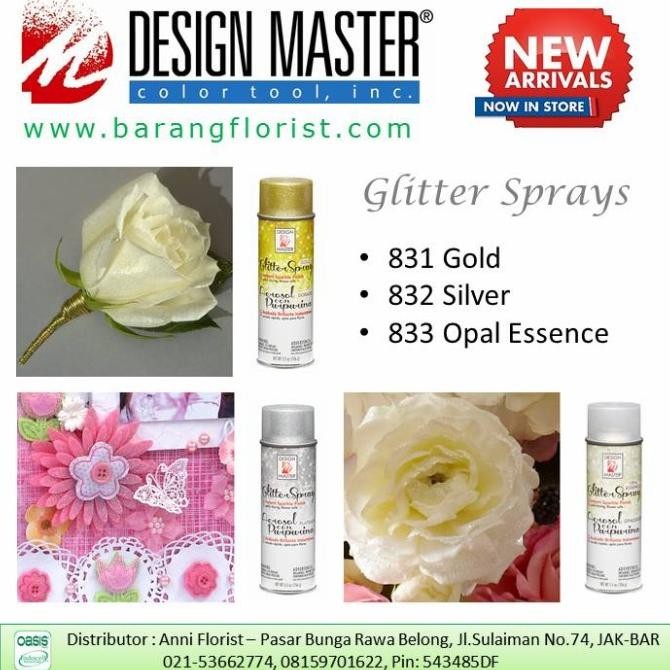 

Baru Design Master Glitter Spray. Semprotan Glitter, Cat Bunga Premium