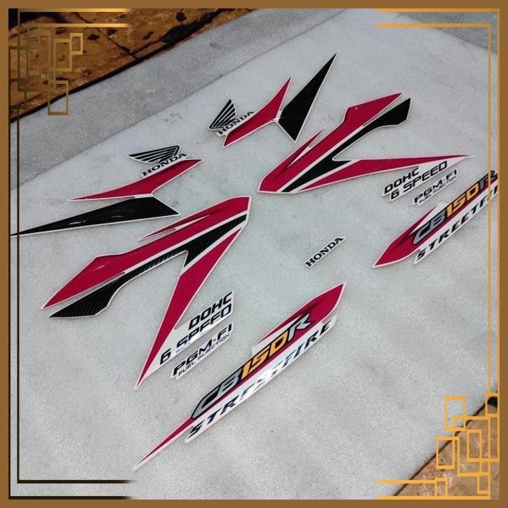 [BGP] STIKER STRIPPING HONDA CB150R CB 150 R STREETFIRE PUTIH MERAH 2014