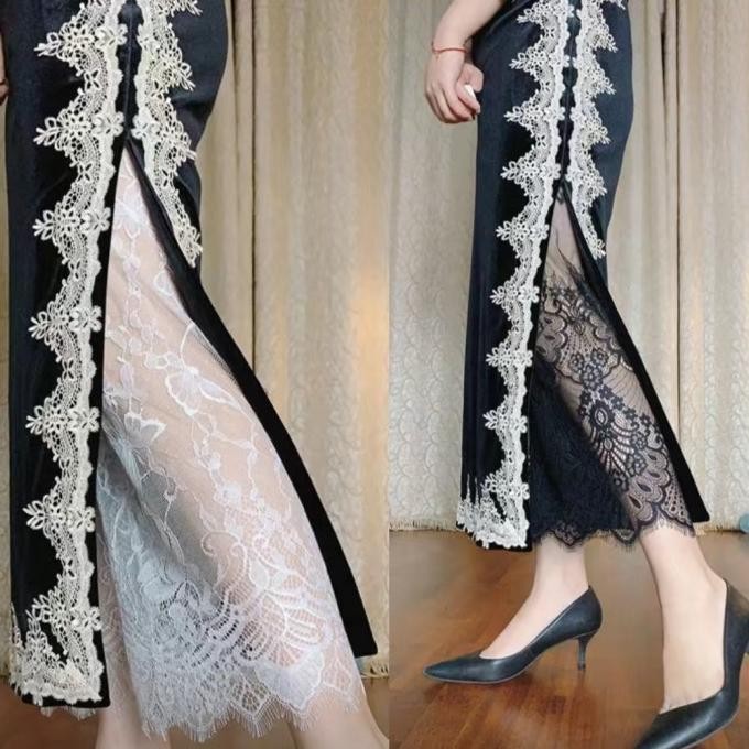 Murah!!! Celana Legging Tile Renda Transparan