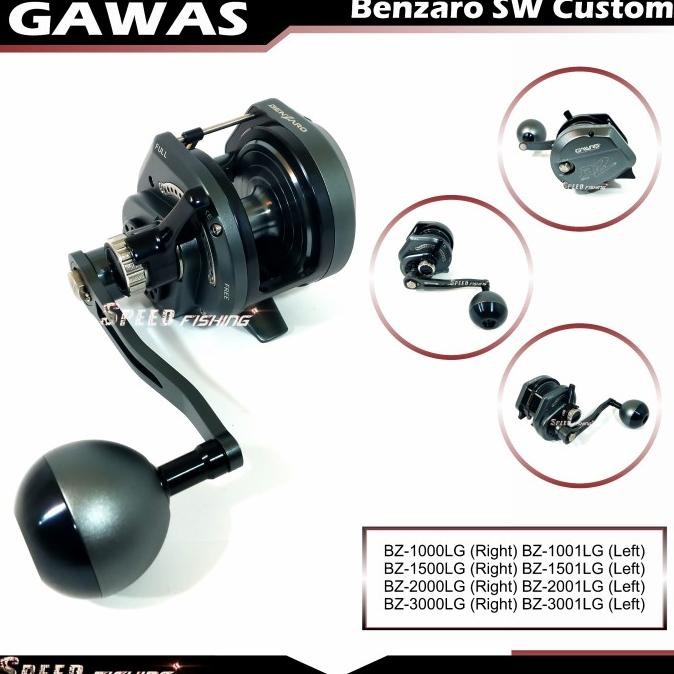 (Diskon) Reel Gas Benzaro Sw Custom Bz 2000 Lg Jging Overhead Saltter Bestseller