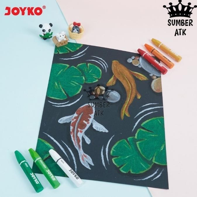 

Baru Crayon Krayon Minyak Oil Pastel Joyko Op-100S 100 Warna Premium