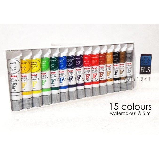 

Baru Pentel Water Color 15 Warna ( Cat Air ) Premium