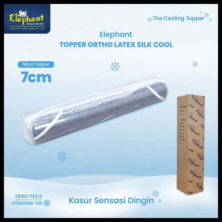 ELEPHANT TOPPER ORTHO LATEX SILK COOL / TOPPER KASUR DINGIN ORTHOPEDIC