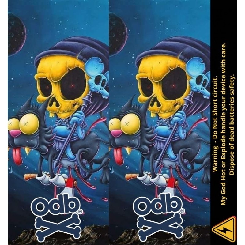 

*PromoGet2* Ambitionstore Stiker Wrap Baterai 18650 Odb Retro Art V2 Series Pelindung Dan Penghias Untuk Segala Merek 11 Stiker Garskin HP/Case Custom COD