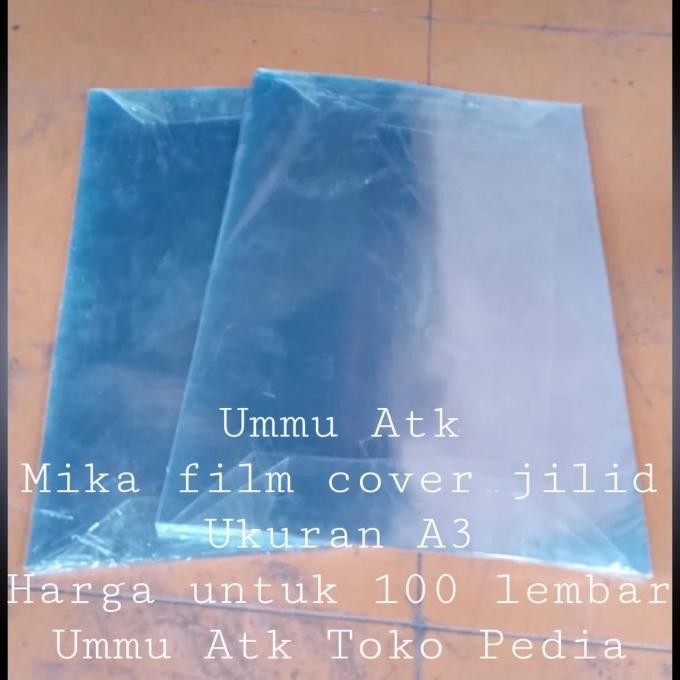 

NEW plastik mika cover jilid bufalo ukuran A3 isi untuk 100 lembar