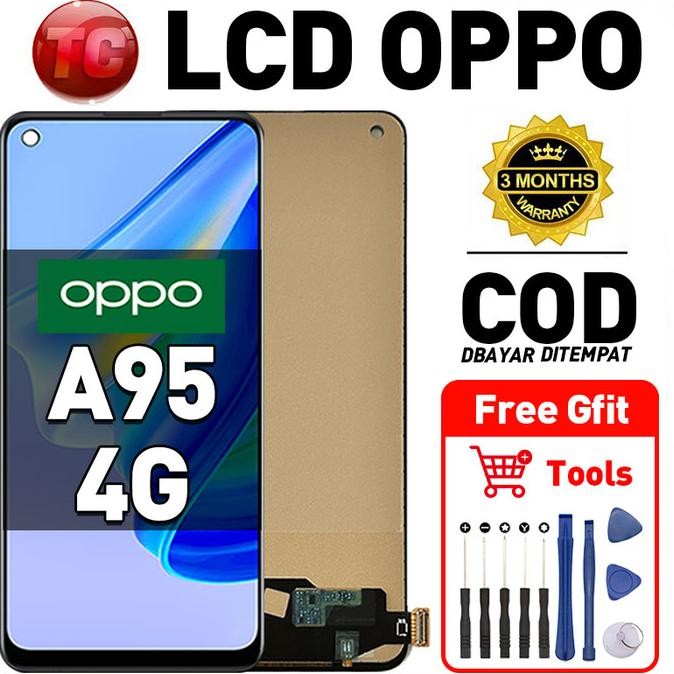 Original Lcd OPPO A95 4G fullset ori asli Layar hp touchscreen Sentuh Versi Tinggi COD SAMD