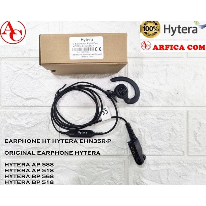 EARPHONE HT HYTERA BP 568 BP 518 AP 588 AP 518 ORIGINAL EHN35R-P BP518 1804T