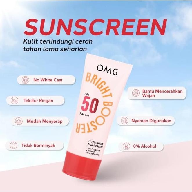 Murah [Special Bundle] - OMG Oh My Glam 3in1 Make Up & Skin Care Kit : Two Way Cake, Sunscreen & Lip